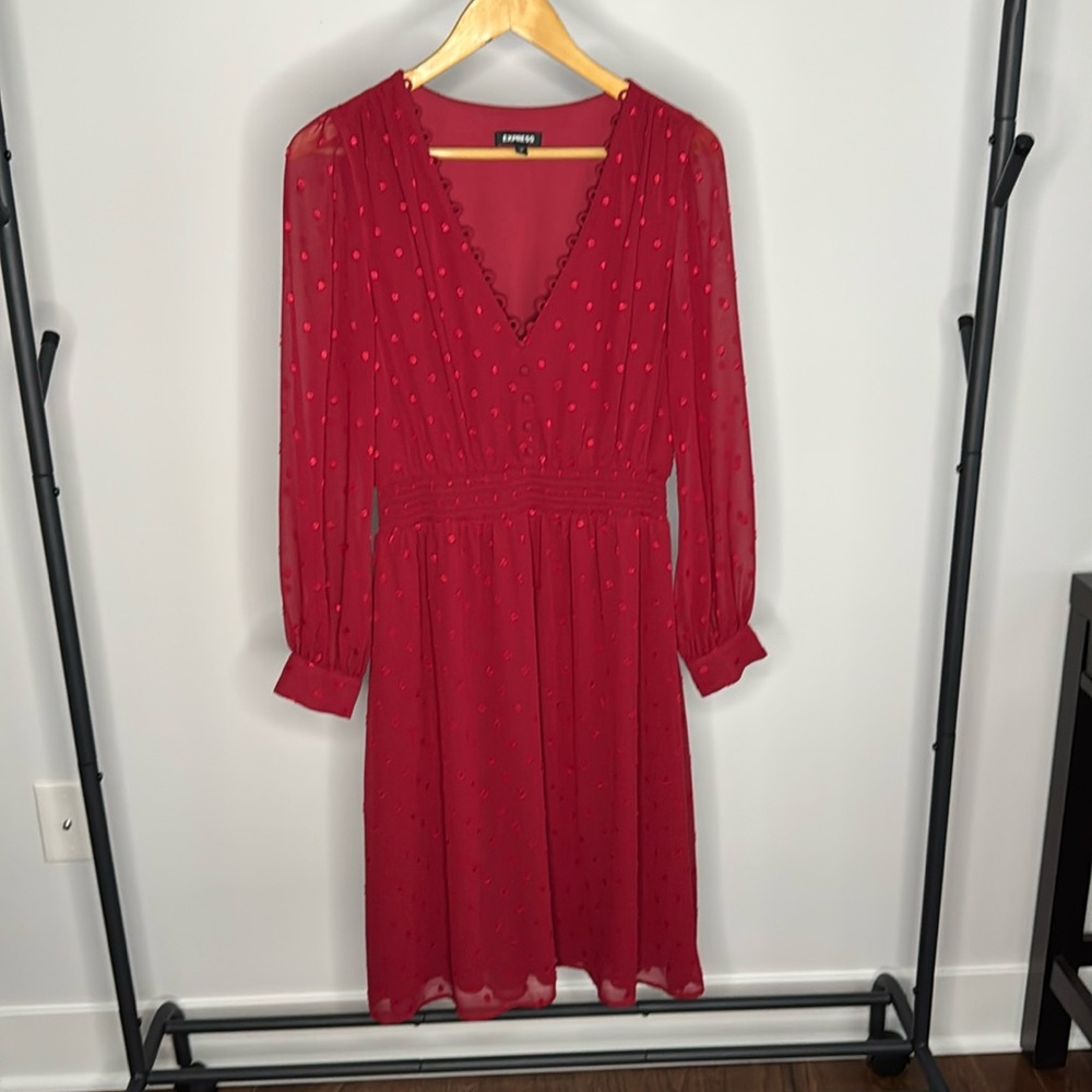 Express Long Sleeve Midi Dress